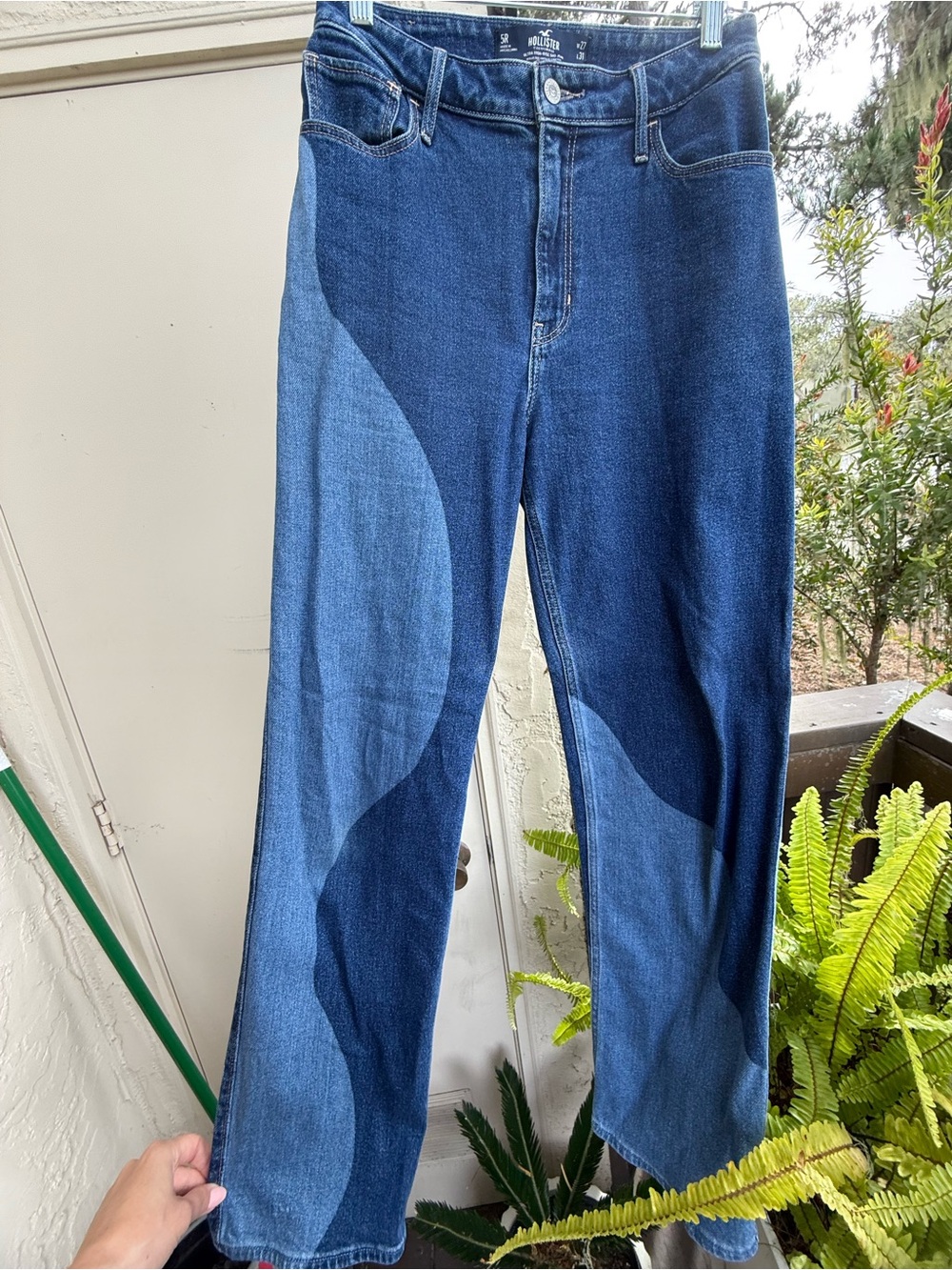Hollister Dark Blue Ultra High-Rise Dad Jeans